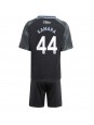 Billige Aston Villa Boubacar Kamara #44 Bortedraktsett Barn 2025-26 Kortermet (+ Korte bukser)